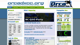 What Orcadxcc.org website looked like in 2017 (6 years ago)