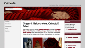 What Orime.de website looked like in 2017 (6 years ago)