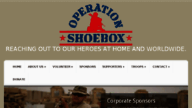 What Operationshoebox.com website looked like in 2017 (6 years ago)