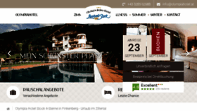 What Olympiahotel.at website looked like in 2017 (6 years ago)