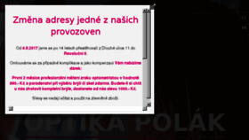 What Optika-polak.cz website looked like in 2017 (6 years ago)
