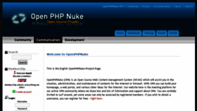 What Openphpnuke.com website looked like in 2017 (7 years ago)