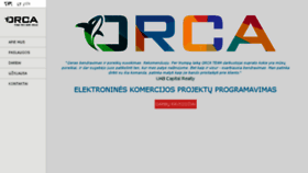 What Orca.lt website looked like in 2017 (6 years ago)