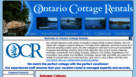What Ontariocottagerentals.com website looked like in 2017 (6 years ago)