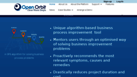 What Openorbit.net website looked like in 2017 (6 years ago)