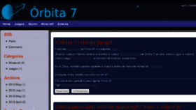 What Orbita7.com website looked like in 2017 (6 years ago)
