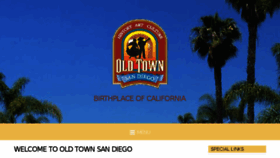 What Oldtownsandiego.org website looked like in 2017 (6 years ago)
