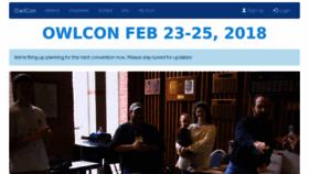 What Owlcon.com website looked like in 2017 (6 years ago)