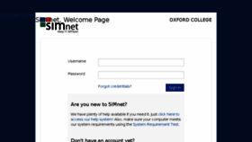 What Oxfordedu.simnetonline.com website looked like in 2017 (6 years ago)
