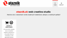 What Otaznik.sk website looked like in 2017 (6 years ago)