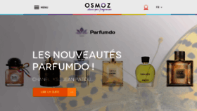 What Osmoz.fr website looked like in 2017 (6 years ago)