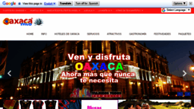 What Oaxacamio.mx website looked like in 2017 (6 years ago)