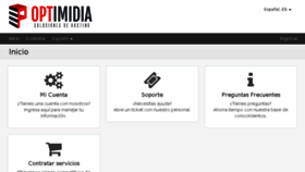 What Optimidia.com website looked like in 2017 (6 years ago)