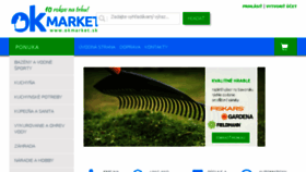 What Okmarket.sk website looked like in 2017 (6 years ago)
