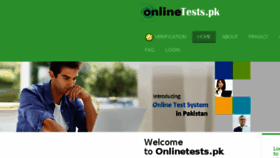 What Onlinetests.pk website looked like in 2017 (6 years ago)