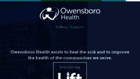 What Owensborohealth.org website looked like in 2017 (6 years ago)