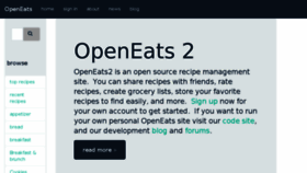 What Openeats.org website looked like in 2017 (6 years ago)