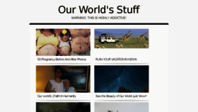 What Ourworldstuff.com website looked like in 2017 (6 years ago)