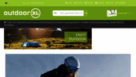 What Outdoorxl.de website looked like in 2017 (6 years ago)
