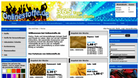 What Onlinestoffe.de website looked like in 2017 (8 years ago)