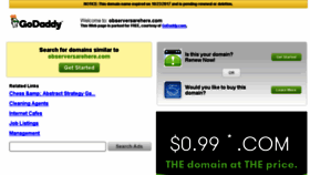 What Observersarehere.com website looked like in 2017 (7 years ago)