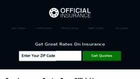 What Official-insurance.com website looked like in 2017 (6 years ago)