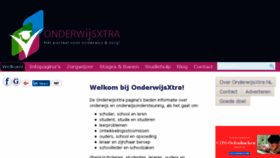 What Onderwijsxtra.nl website looked like in 2017 (6 years ago)