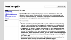 What Openimageio.org website looked like in 2017 (6 years ago)