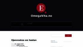 What Omegavita.no website looked like in 2017 (7 years ago)