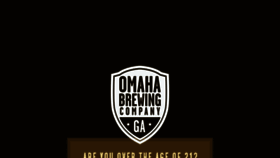 What Omahabrewingcompany.com website looked like in 2017 (6 years ago)
