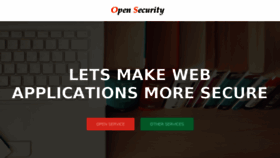 What Opensecurity.ca website looked like in 2017 (7 years ago)