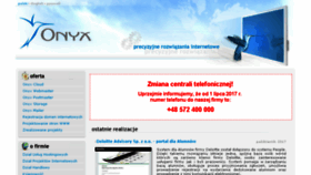 What Onyx.pl website looked like in 2017 (6 years ago)