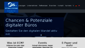 What Optimal-systems.de website looked like in 2017 (6 years ago)