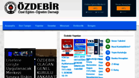 What Ozdebir.org.tr website looked like in 2017 (6 years ago)