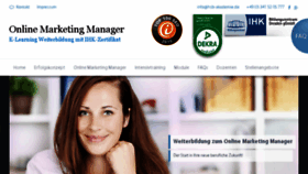 What Online-marketing-manager.net website looked like in 2017 (6 years ago)