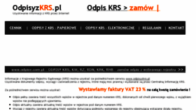 What Odpisykrs.pl website looked like in 2017 (6 years ago)