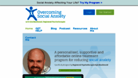 What Overcomingsocialanxiety.com website looked like in 2017 (6 years ago)