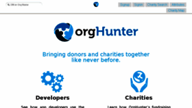 What Orghunter.com website looked like in 2017 (6 years ago)
