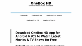 What Oneboxhd.net website looked like in 2017 (6 years ago)