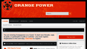 What Orangepower.com website looked like in 2017 (6 years ago)
