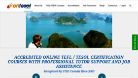 What Ontesol.com website looked like in 2017 (6 years ago)