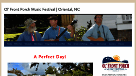 What Olfrontporchmusicfestival.org website looked like in 2018 (6 years ago)
