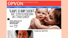 What Opvoedingsvragen.nl website looked like in 2018 (6 years ago)