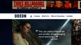 What Odeon.co.uk website looked like in 2018 (6 years ago)
