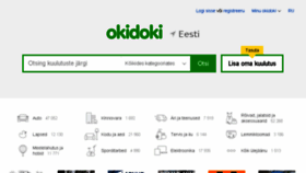 What Okidoki.ee website looked like in 2018 (6 years ago)