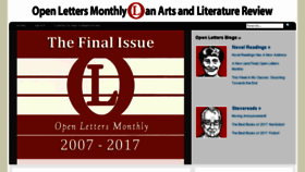 What Openlettersmonthly.com website looked like in 2018 (6 years ago)