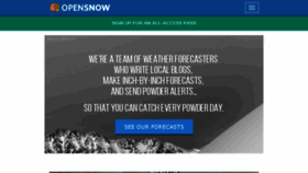 What Opensnow.com website looked like in 2018 (6 years ago)
