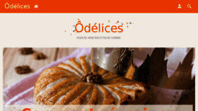 What Odelices.com website looked like in 2018 (6 years ago)