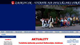 What Obeczaskov.sk website looked like in 2018 (6 years ago)