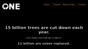 What Onetree.org website looked like in 2018 (6 years ago)